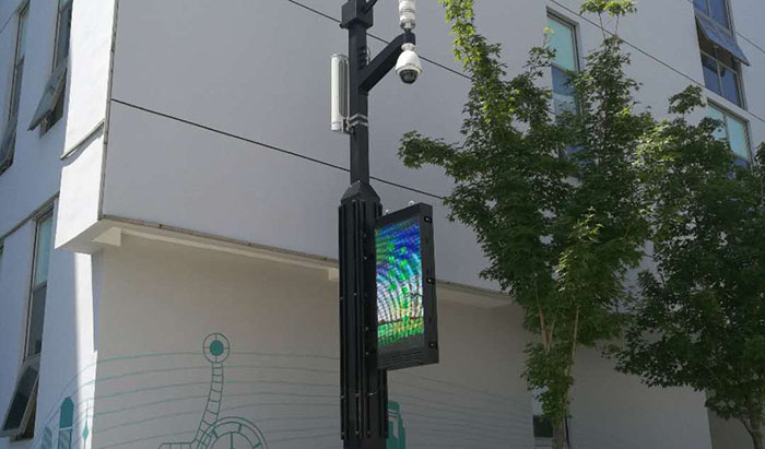 北京國際廣場園區LED燈光屏項目