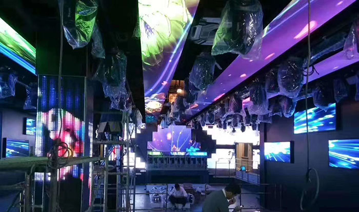 廣西北海戶內P4LED顯示屏酒吧項目案例